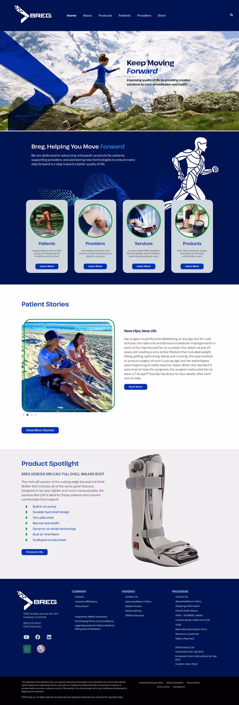 Breg-Inc Homepage 1440px