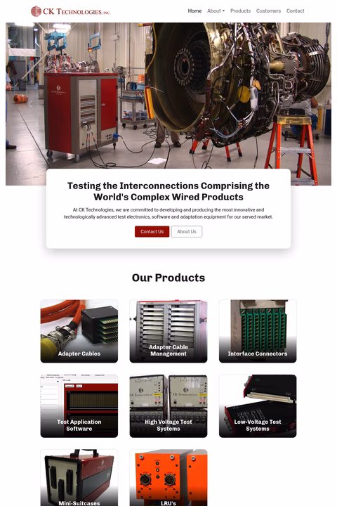 C-K-Technologies Homepage 1440px