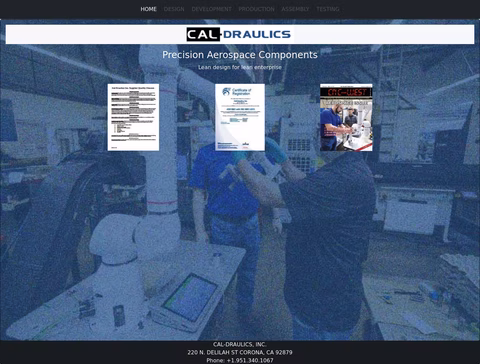 Cal-Draulics Homepage 1440px