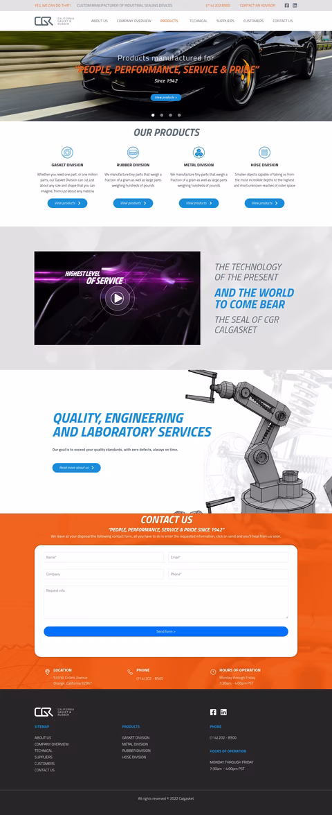 California-Gasket-Rubber Homepage 1440px