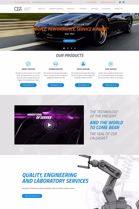 California-Gasket-Rubber Homepage 1440px
