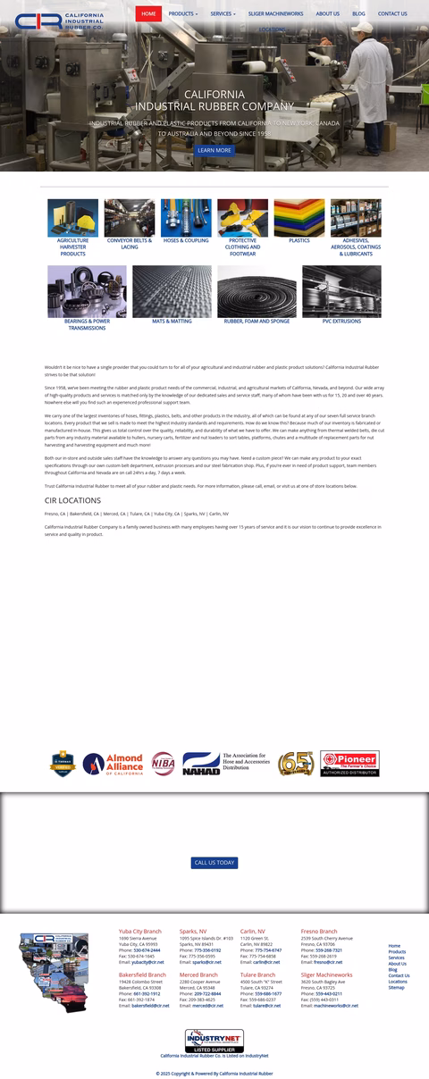 California-Industrial-Rubber Homepage 1440px