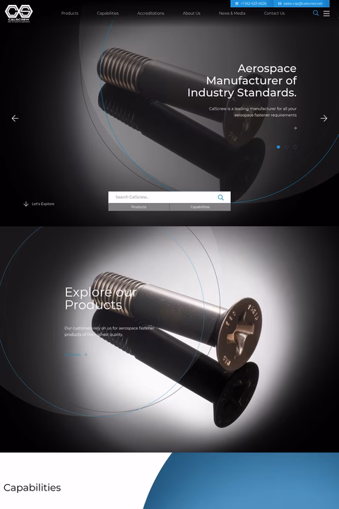 California-Screw-Products Homepage 1440px