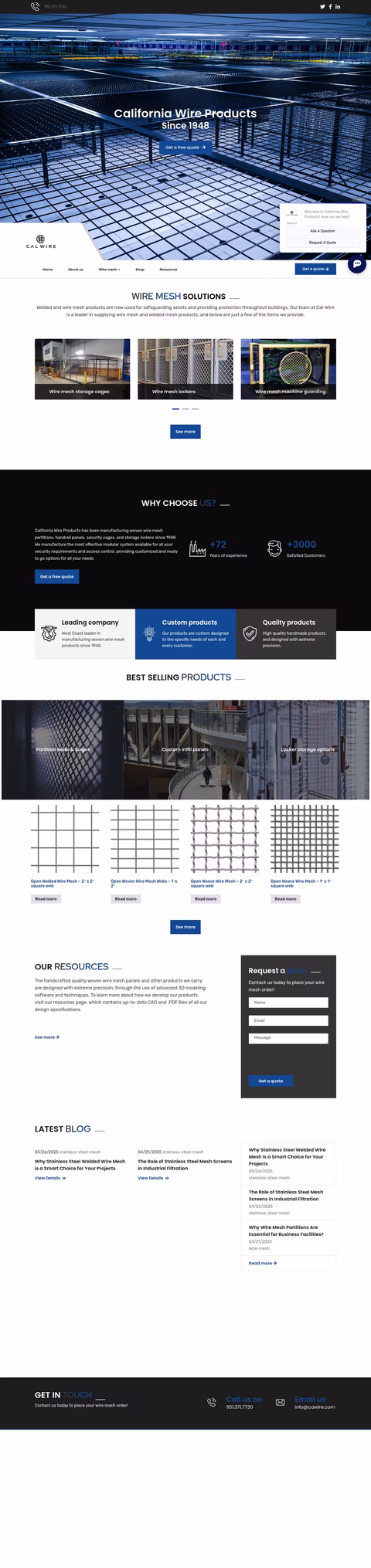 California-Wire-Products Homepage 1440px