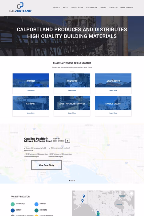 Calportland Homepage 1440px