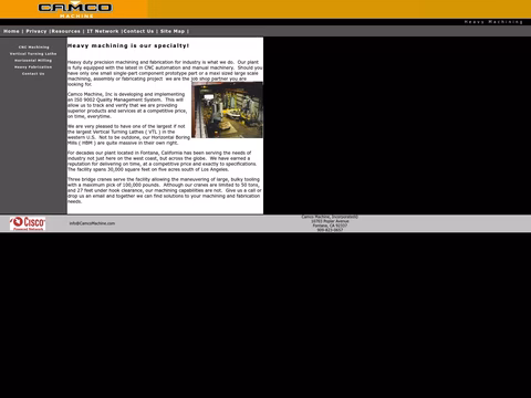 Camco-Machine Homepage 1440px