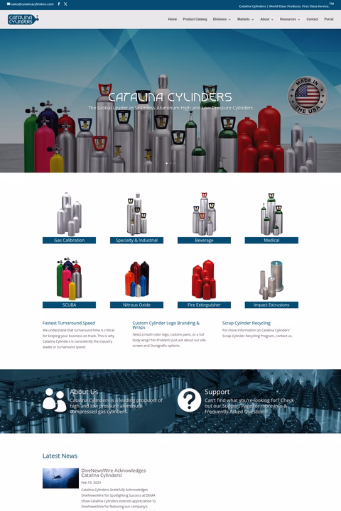 Catalina-Cylinders Homepage 1440px