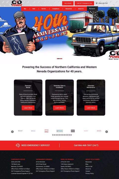 Cd-Power Homepage 1440px