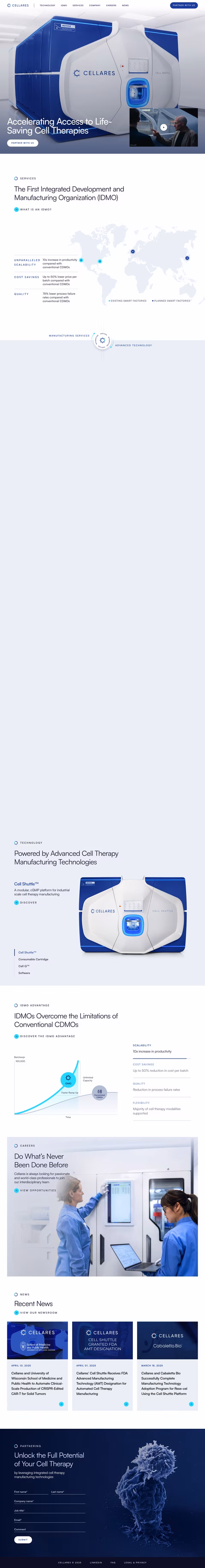 Cellares Homepage 1440px