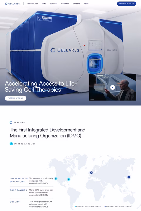 Cellares Homepage 1440px