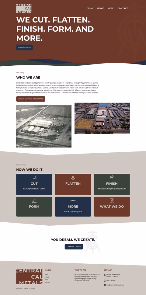 Central-Cal-Metals Homepage 1440px