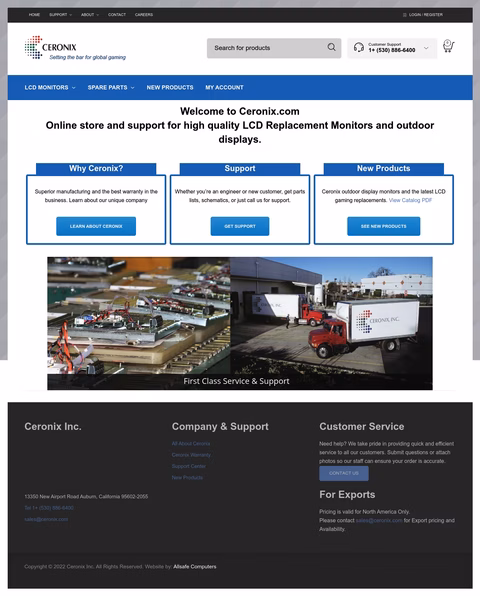 Ceronix Homepage 1440px