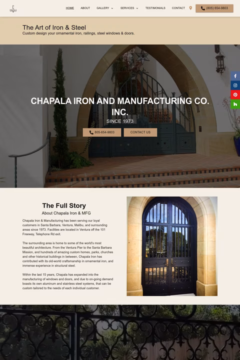 Chapala-Iron-Manufacturing Homepage 1440px