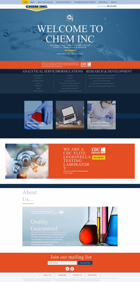 Chem-Inc Homepage 1440px