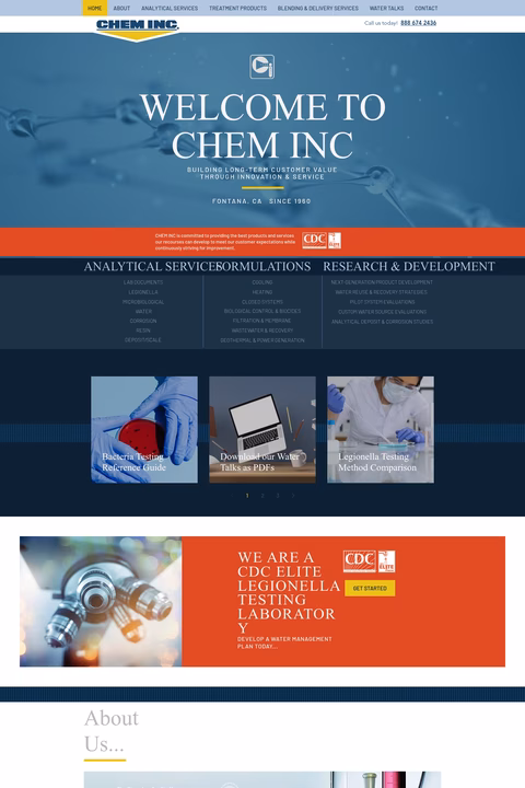 Chem-Inc Homepage 1440px