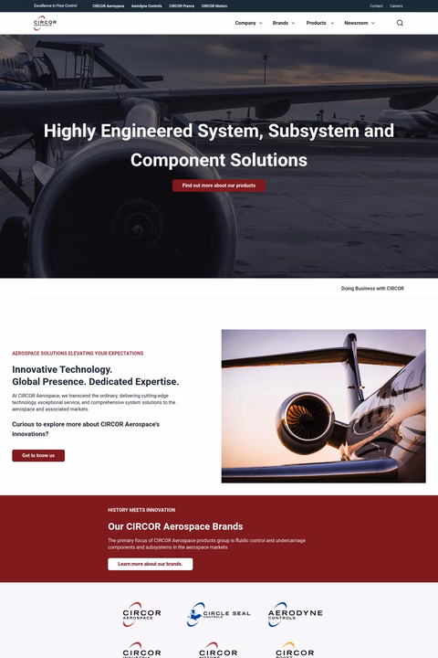 Circor-Aerospace Homepage 1440px
