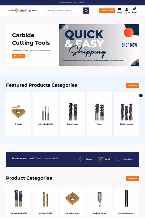 Cobra-Carbide Homepage 1440px