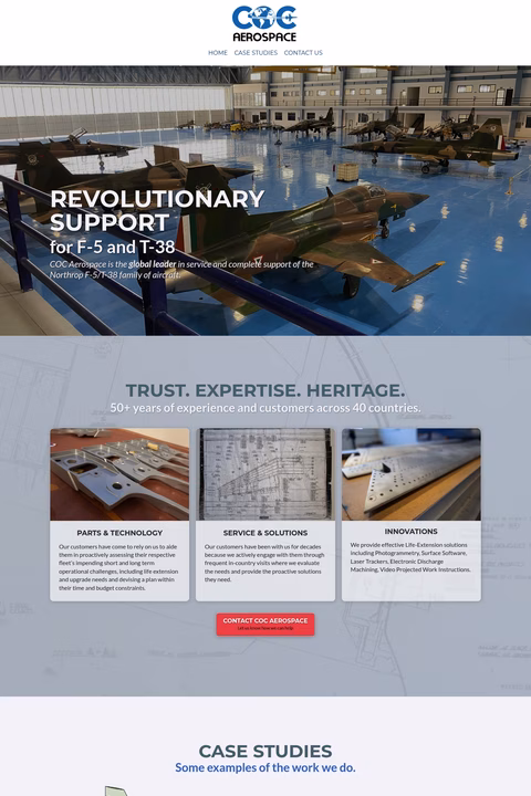 Coc-Aerospace Homepage 1440px