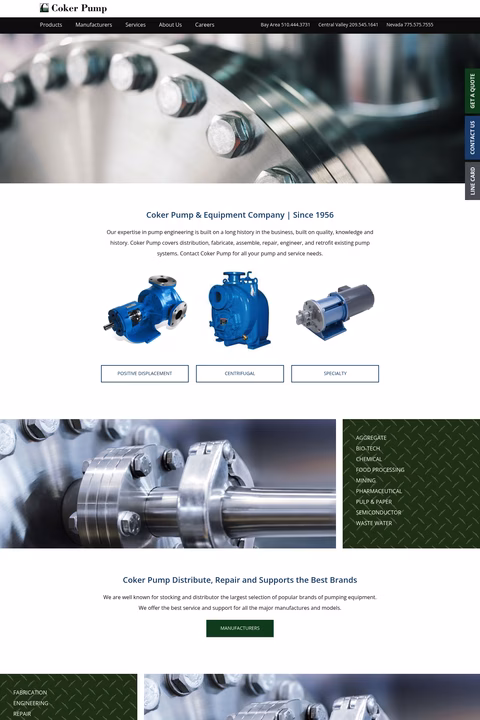 Coker-Pump-Equipment-Co Homepage 1440px