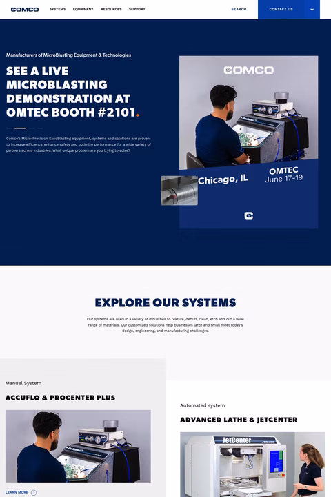 Comco-Inc Homepage 1440px