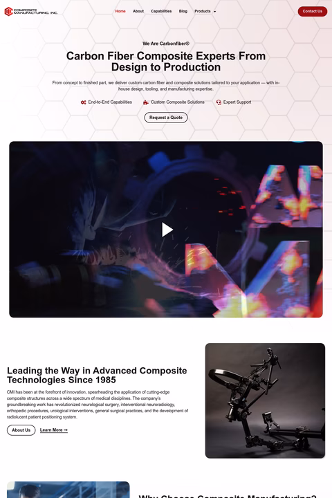 Composite-Manufacturing-Inc Homepage 1440px