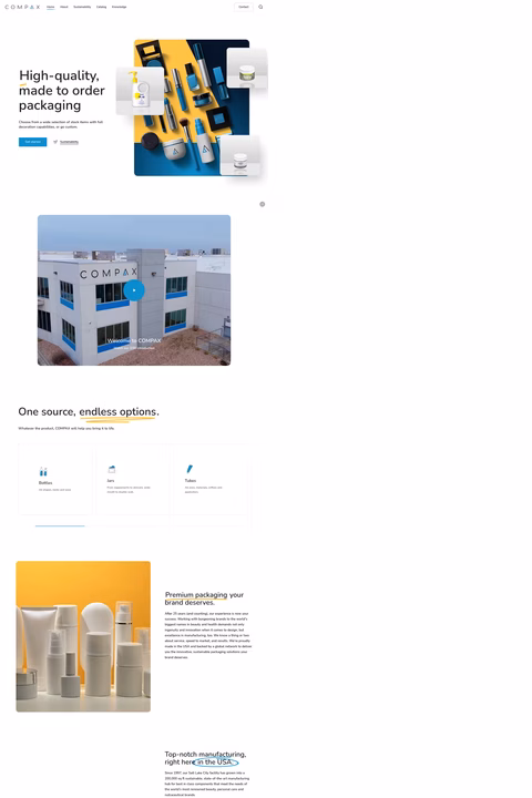 Compax-Packaging Homepage 1440px