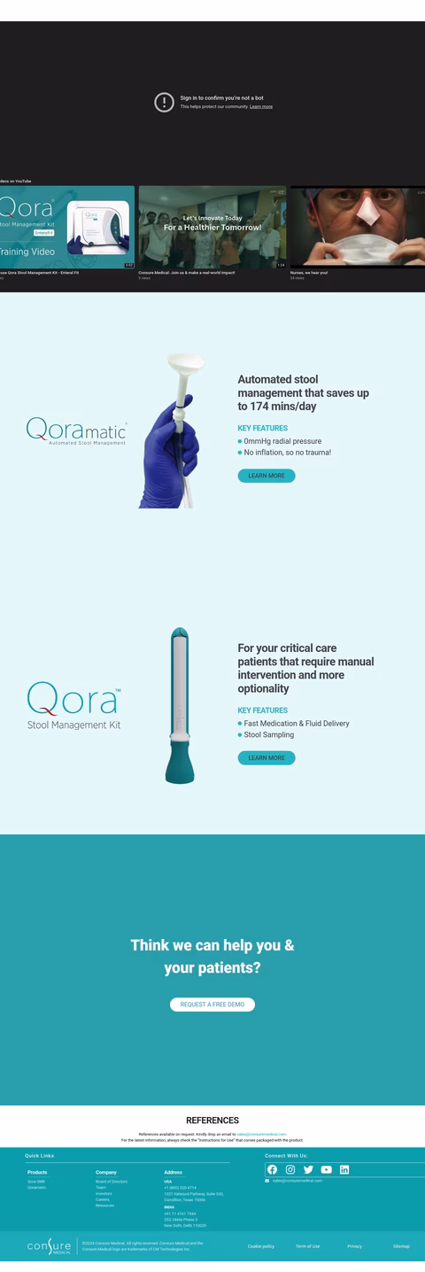 Consure-Medical-Fabrication Homepage 1440px
