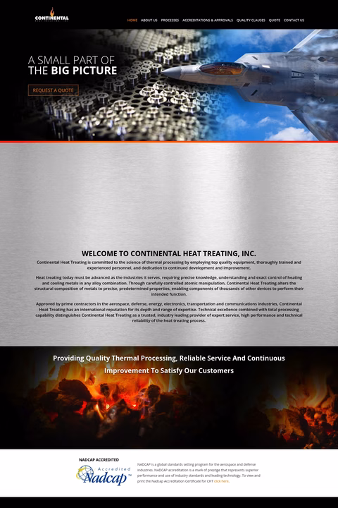 Continental-Heat-Treating Homepage 1440px