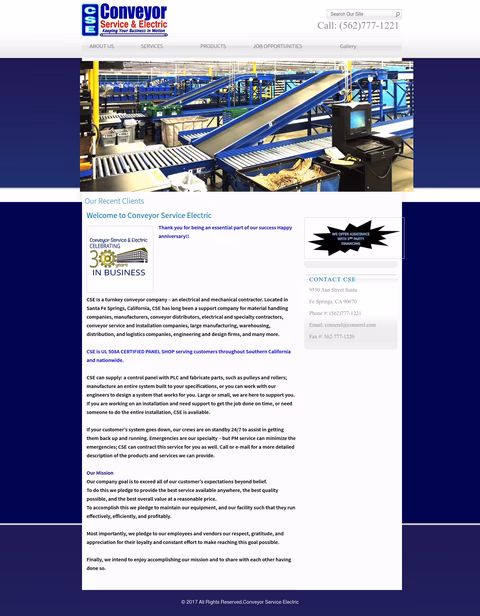 Conveyor-Service-Electric Homepage 1440px