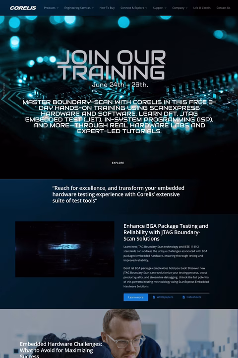 Corelis Homepage 1440px