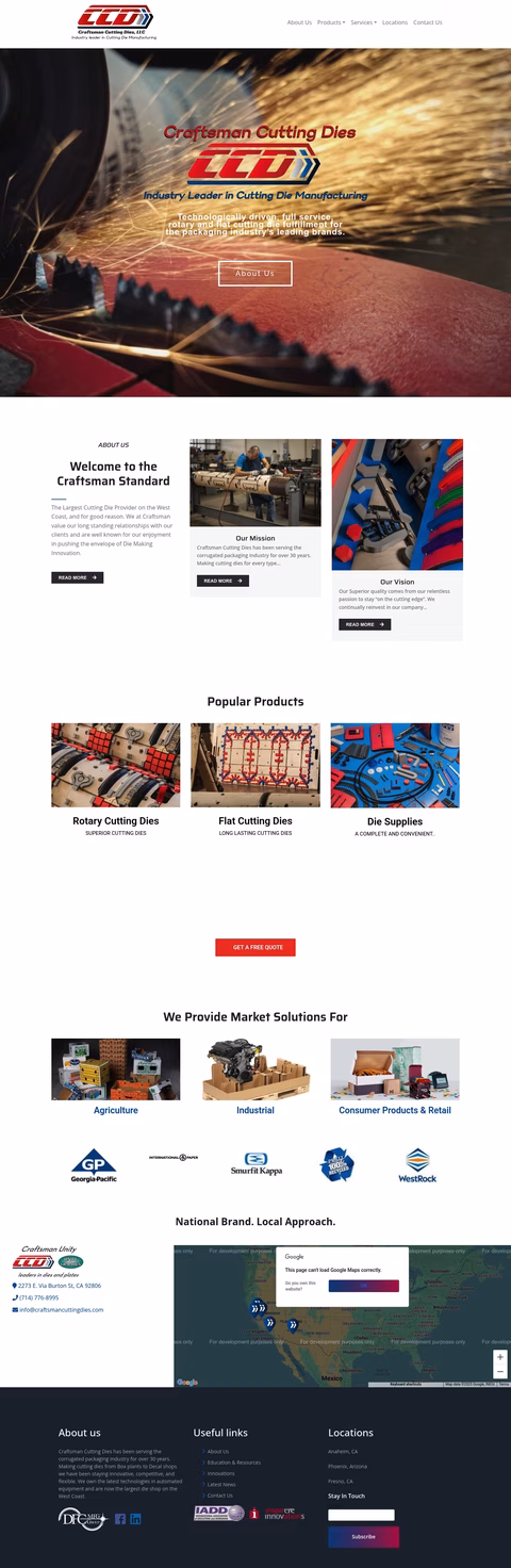 Craftsman-Cutting-Dies Homepage 1440px