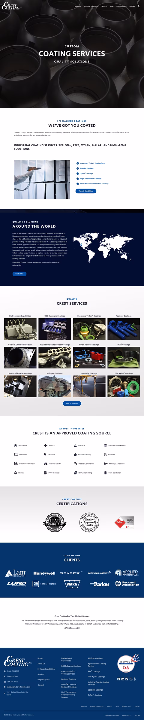 Crest-Coating-Inc Homepage 1440px