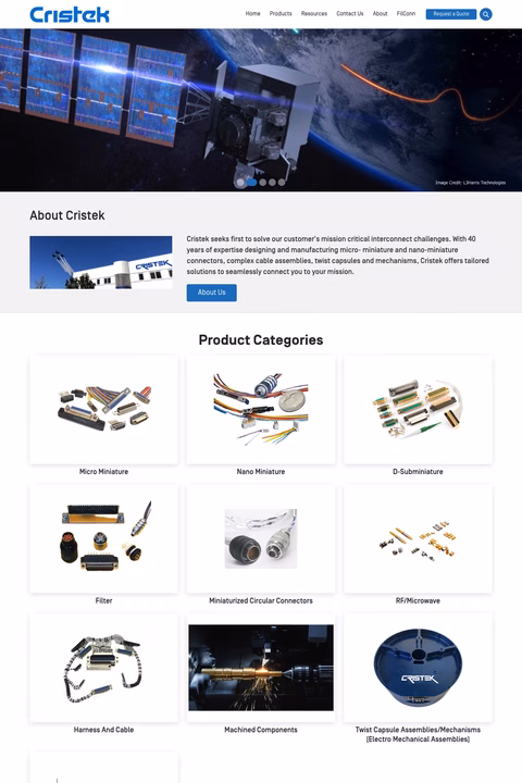 Cristek-Interconnects Homepage 1440px