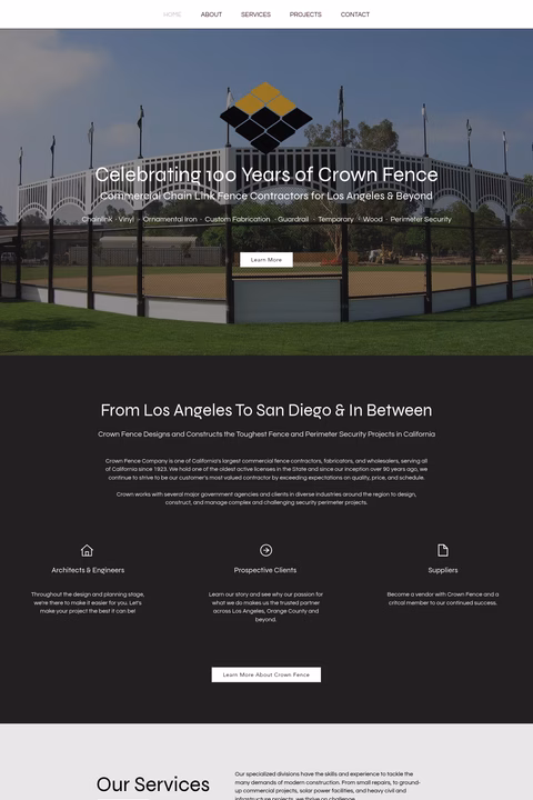 Crown-Fence-Company Homepage 1440px