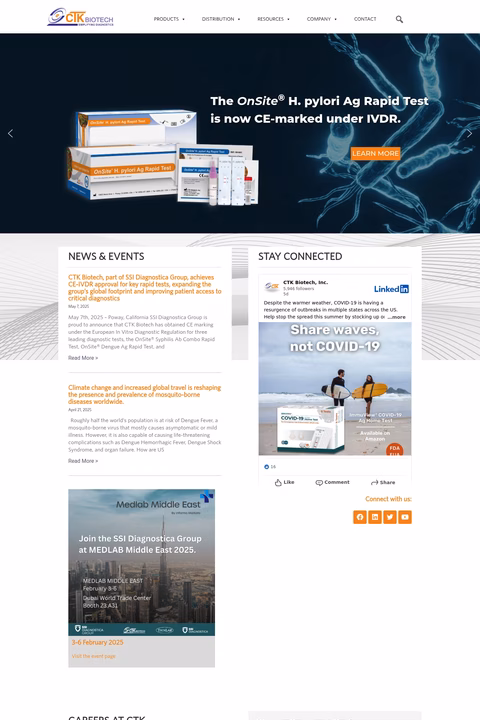 Ctk-Biotech Homepage 1440px