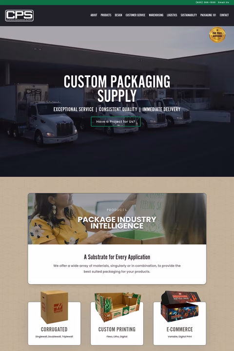 Custom-Packaging-Supply Homepage 1440px