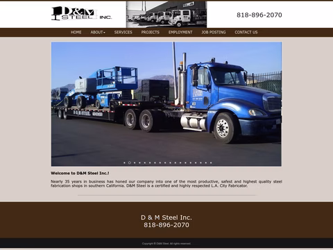 D-M-Steel Homepage 1440px