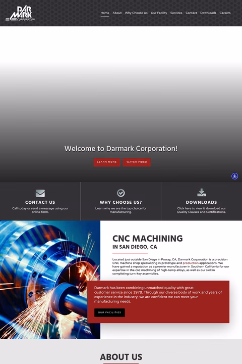 Darmark Homepage 1440px