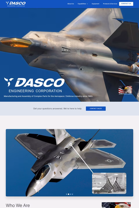 Dasco-Engineering Homepage 1440px