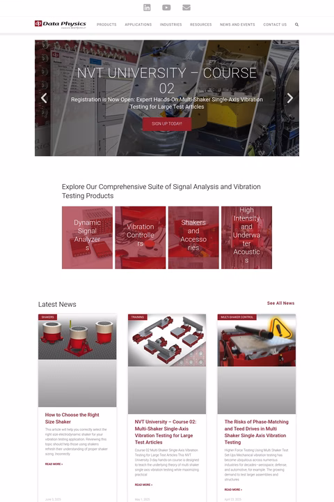 Data-Physics-Corporation Homepage 1440px