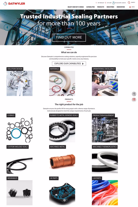 Datwyler-Sealing-Solutions Homepage 1440px