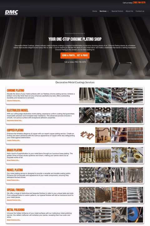 Decorative-Metal-Finishing Homepage 1440px