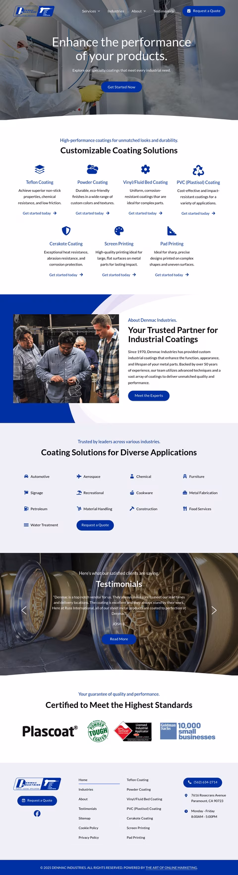 Denmac-Industries Homepage 1440px