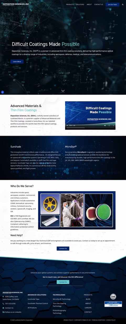 Deposition-Sciences Homepage 1440px