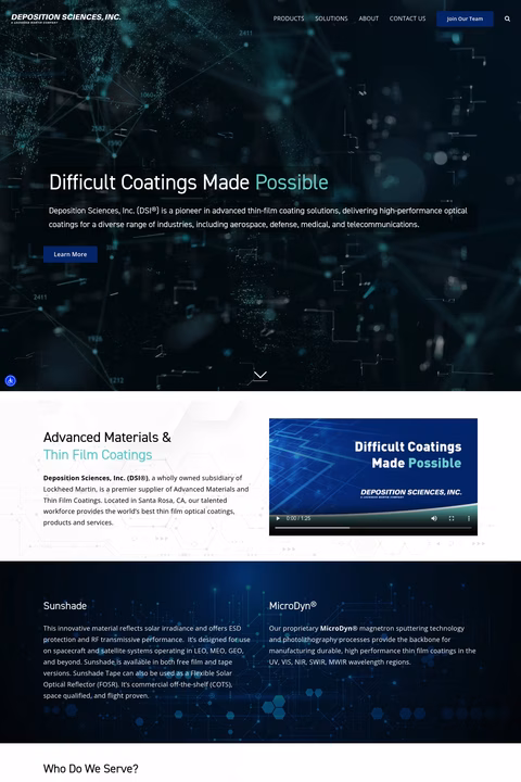 Deposition-Sciences Homepage 1440px