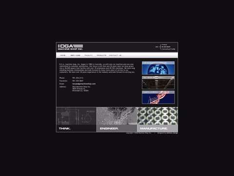 Dga-Machine-Shop Homepage 1440px