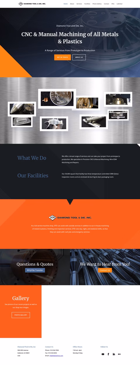 Diamond-Tool-Die Homepage 1440px