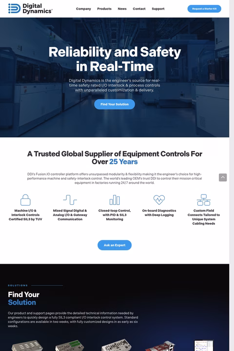 Digital-Dynamics Homepage 1440px