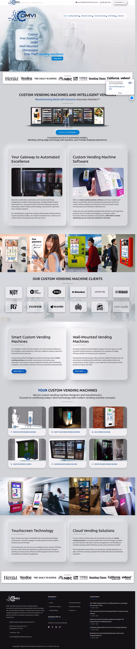 Digital-Media-Vending-International Homepage 1440px