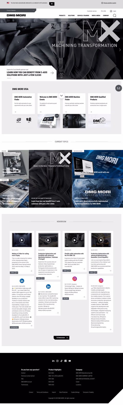 Dmg-Mori Homepage 1440px